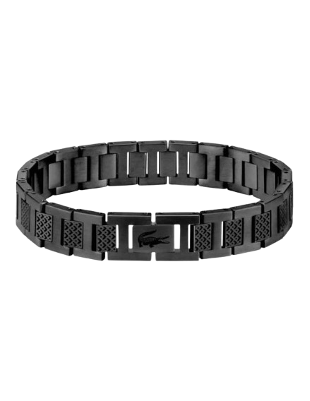 Pulsera negra Lacoste
